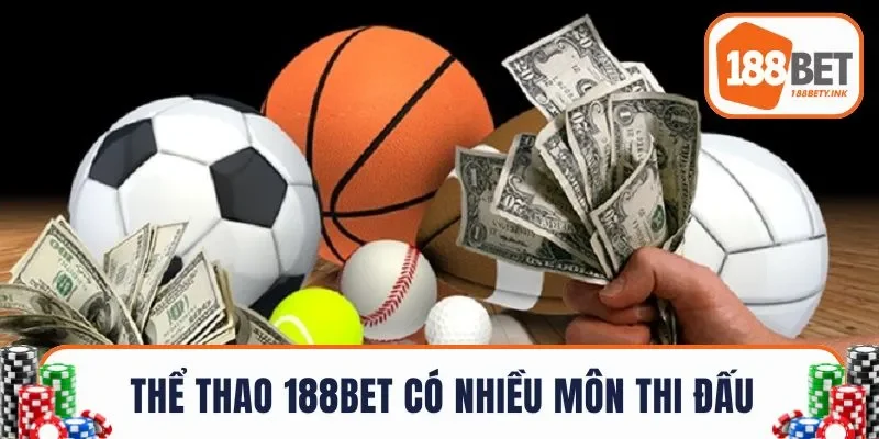 Thể Thao 188BET có nhiều môn thi đấu